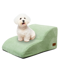 Allmio Pet 雲朵布質狗狗階梯, 1個, 蘋果綠