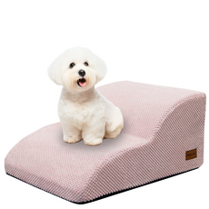 Allmio Pet 雲朵布質狗狗階梯, 1個, 櫻花粉