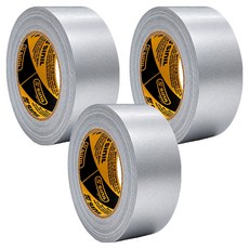 신일테이프 초강력 면테이프 48mm x 25m, 그레이, 3개