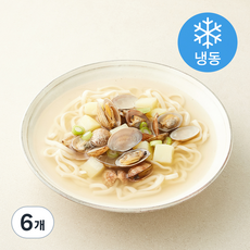 푸딩팩토리 푸딩프렙 바지락칼국수 (냉동), 540g, 6개