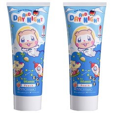 Day and Night 德恩奈 兒童牙膏 水蜜桃/草莓款式隨機, 90g, 2條
