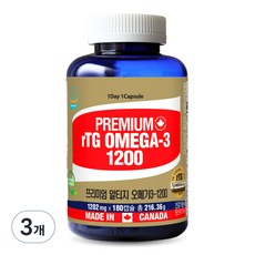 Tong Life Premium Altage Omega 3 1200, 180顆, 3罐