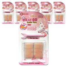 아이참 스킨 슬림 단면 쌍꺼풀 테이프 132p, 6세트, 핑크
