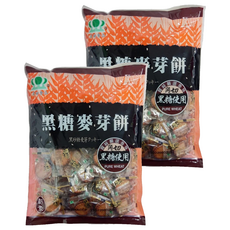 昇田食品 黑糖麥芽餅, 獨立包裝 酥脆可口, 150g, 2袋