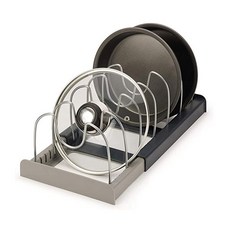 GOODIE FOODIE 可伸縮平底鍋收納架, 單一顏色, 1層