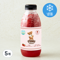 테디베리 딸기청 (냉동), 550g, 5개