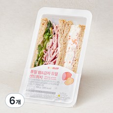 스웰리 통밀햄 & 감자 듀얼 샌드위치, 166g, 6개