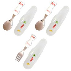 fisher-price 費雪 玉米材質湯匙 2入+叉子+收納盒 3入, 混色, 湯匙 2入+叉子+餐具盒 3入, 1組