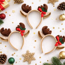 PARTYSHOW 高級鹿角髮箍, 混合顏色, 3個