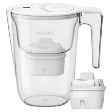 PHILIPS 飛利浦 濾水壺 簡易淨水器 主體 2.6L 白色 + 濾芯 AWP2933, AWP2933WHT
