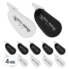 영아트 수정 테이프 2종 x 6p 세트, 블랙, 화이트, 4세트