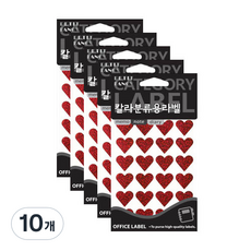 Petit 雷射標籤貼紙 紅色 20-HR342R, 10個