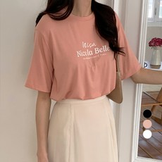 아피나르 여성용 찰랑 레이온 Belle 반팔 티셔츠