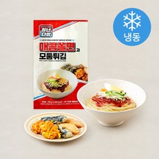 마이셰프 청년다방 매콤쫄면과 모둠튀김 밀키트 2인분 (냉동), 770g, 1개