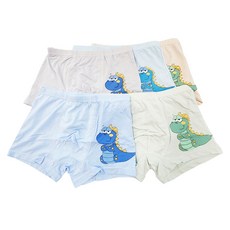 SCHWARZ 男童淘氣恐龍莫代爾四角褲5件組