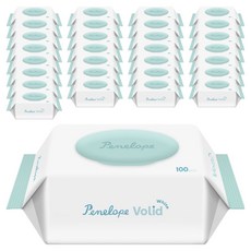 페넬로페 볼리드 화이트 저자극 아기물티슈 캡형, 50g, 100매, 60세트