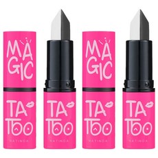 NATINDA 魔法紋身黑白口紅, 粉紅色, 3.5g, 2個