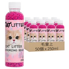 毛皇上 貓砂除臭木屑 玫瑰, 50個, 250ml