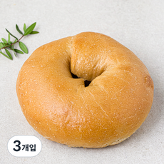 브로드카세 플레인 발효종 베이글, 120g, 1개입, 3개
