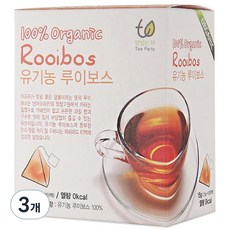 Tea Party 南非國寶茶三角茶包, 1.5g, 10包, 3盒