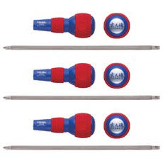 VESSEL Tools 球型握把電工兩用螺絲起子 220W-200K, 3個