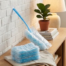 DAILYSHARE 多用途除塵撣桿 10 x 36 cm + 補充清潔布 10p 組, 2套, 藍色
