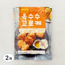 굿프랜즈 옥수수 고로케 (냉동), 1.05kg, 2개