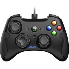 JOYTRON EX LIVE PC 遊戲手柄 黑色, 1個, 單品