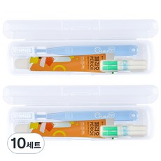 OLaLa 牙齒矯正用牙刷+牙膏+牙間刷+收納盒組, 10組