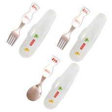 fisher-price 費雪 玉米材質叉子 2入+湯匙+收納盒 3入, 混色, 叉子 2入+湯匙+盒子 3入, 1組