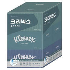 Kleenex 舒潔 Silk Soft 盒裝雙層面紙 250張, 6盒, 1組