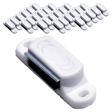 Sonjabisesang PVC 磁吸門扣10入+螺絲40p組 白色, 3套