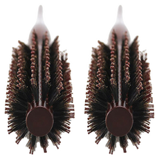 豬鬃毛捲髮梳 6號, 2個, 單色