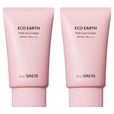 더샘 에코 어스 핑크 선크림 SPF50+ PA++++, 50g, 2개