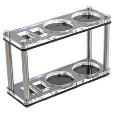 KALDIN 咖啡填壓器用具 壓克力雙層支架, 1個, 混色