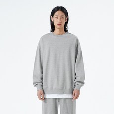 Naven 男女通用 寬鬆版型 刷毛大學T N94MT