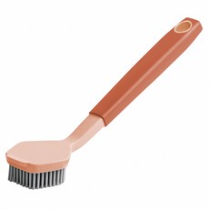 長柄不沾鍋橡膠清潔刷 27 x 6 x 3cm, 橙色, 1支