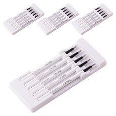 deLi 得力 PUPAL 軟式易握可擦式中性筆 0.5mm SA456 5入, 黑色, 4個