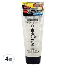 CHIN TSAI 橙采 強力造型髮膠, 超強塑型, 速乾不黏膩, 200g, 4條