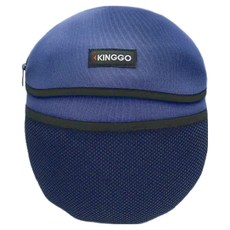 GOGORO 置物袋 巧納包 快取網袋 拉鏈內袋 多色可選, 深藍色, 22 x 25cm