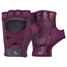 adidas 愛迪達 女用透氣防滑手套, 酒紅紫, 1雙