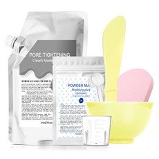 Medi Flower 黑炭毛孔緊緻軟膜凝膠+混合用軟膜粉+工具5件組, 1組