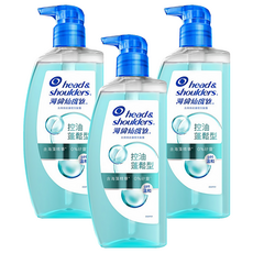 海倫仙度絲 去屑頭皮護理洗髮露 控油蓬鬆型, 0%矽靈 pH溫和, 650g, 3瓶