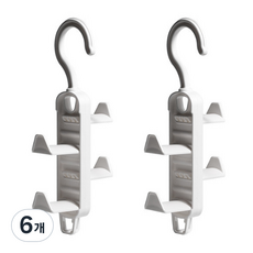 피키픽스 핸드백 보관 행거 걸이, 화이트, 6개