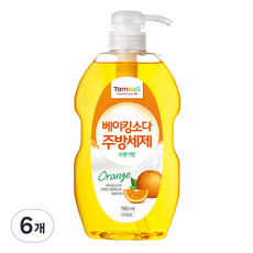 탐사 베이킹소다 주방세제 오렌지, 780ml, 6개