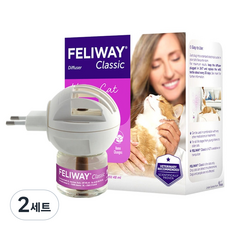 펠리웨이 고양이 클래식 스타터 훈증기 + 리필 48ml 세트, 2세트