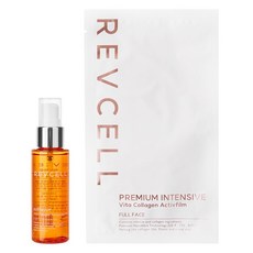 Revcell 頂級強效維他命膠原蛋白全臉活性面膜 10片 + 噴霧 55ml 套組, 1套