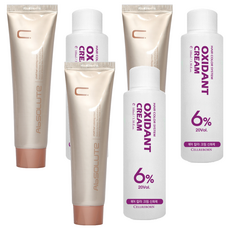 에비뉴쉬에뜨 앱솔루트 컬러링 크림 염색제 120g + 산화제 100ml, 밝은자연금갈색, 3개