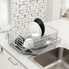 LIVING HAPPY 舒沛特 碗盤瀝水架, 1層, 單一顏色