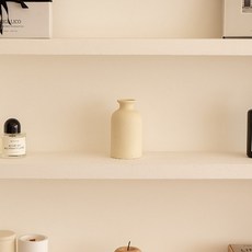 沐慕家居 素色花瓶 - 陶瓷 盆花瓶 插花瓶 - 可裝水 - 米黃 點點款